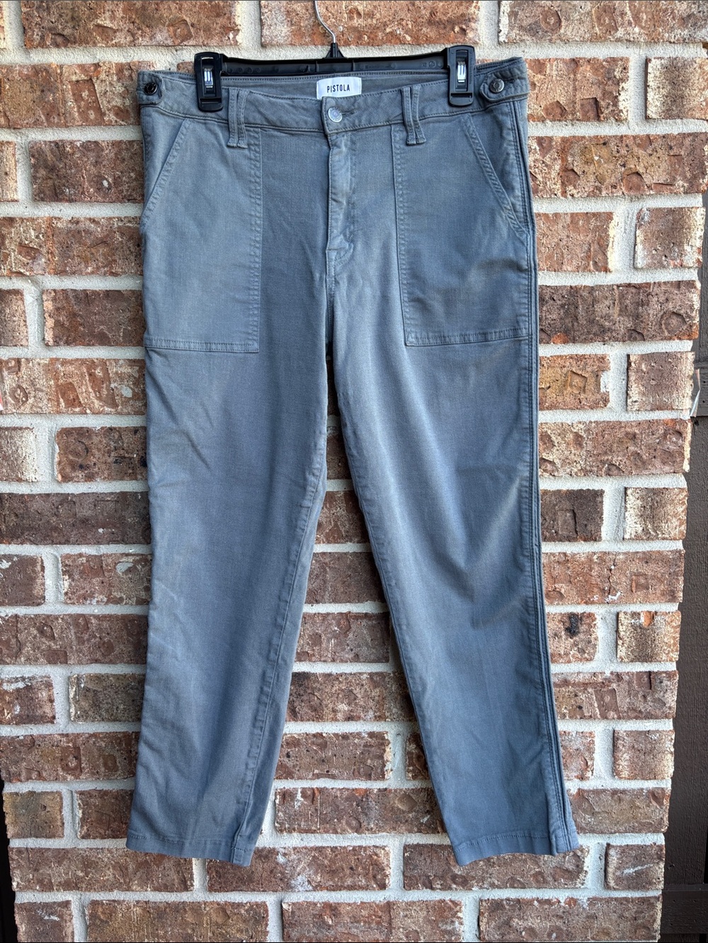 pistola Gray Straight-Leg Utility Chinos